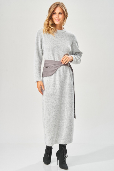 Платье Laikony L-573 серый_зигзаг - фото 2