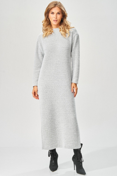 Платье Laikony L-573 серый_зигзаг - фото 12