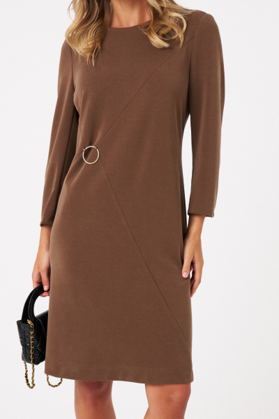 Платье Панда 115080 коричневый - фото 2