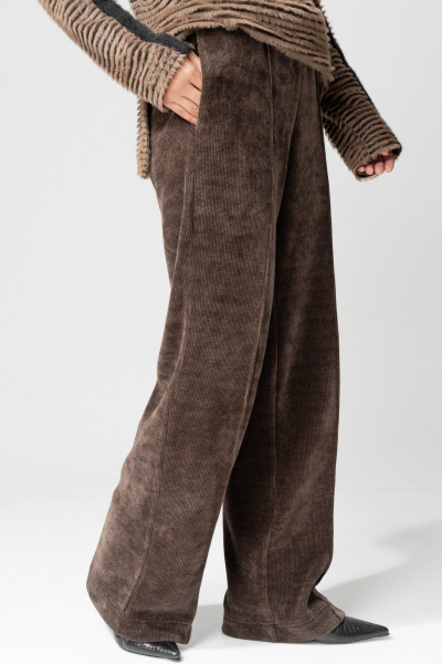 Брюки Laikony L-693-2 капучино+кант - фото 5