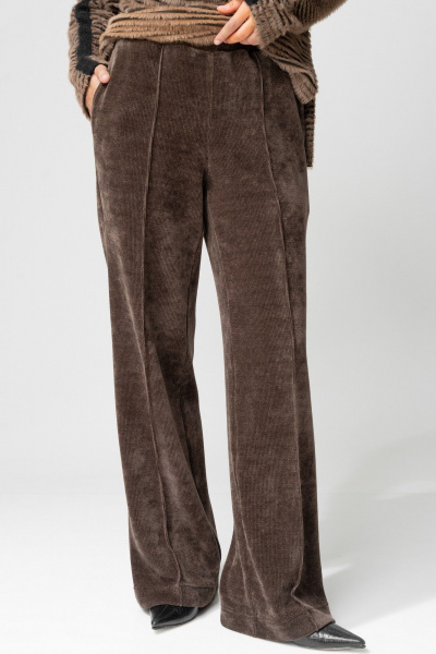 Брюки Laikony L-693-2 капучино+кант - фото 4