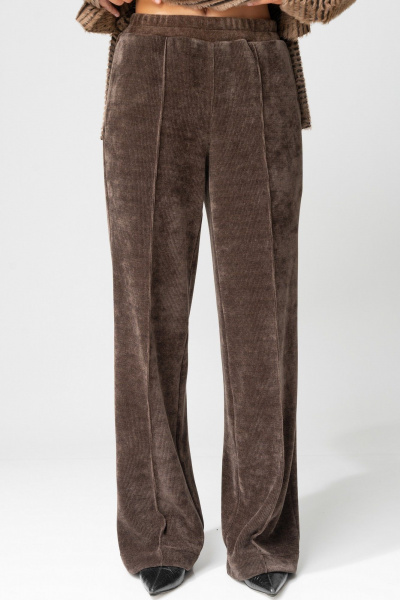 Брюки Laikony L-693-2 капучино+кант - фото 2