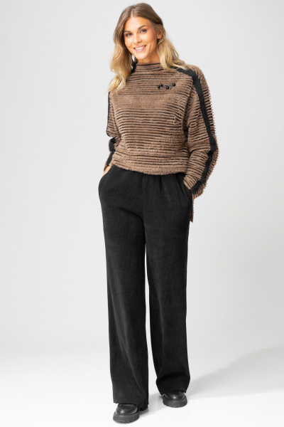 Брюки Laikony L-693-2 черный - фото 4