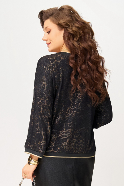 Джемпер Fita 20721 черно-золотистый - фото 9