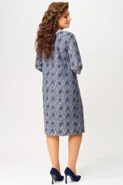 Платье Fita 5091 серо-синий - фото 8