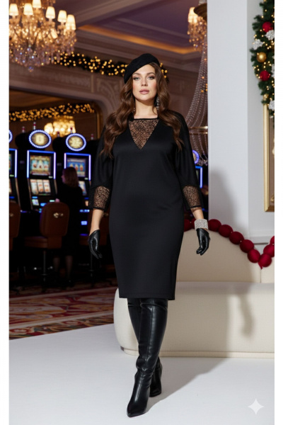 Платье Vittoria Queen 27383 черный - фото 8
