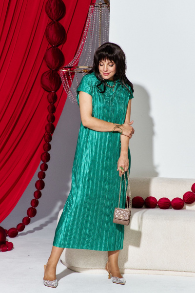 Платье Vittoria Queen 28513/1 зеленый - фото 3