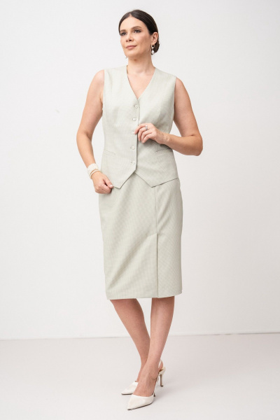 Жилет FASHION CENTRE Пш-4133 эвкалипт - фото 3