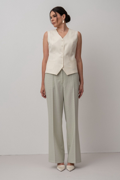 Брюки FASHION CENTRE Пш-4134 эвкалипт - фото 4