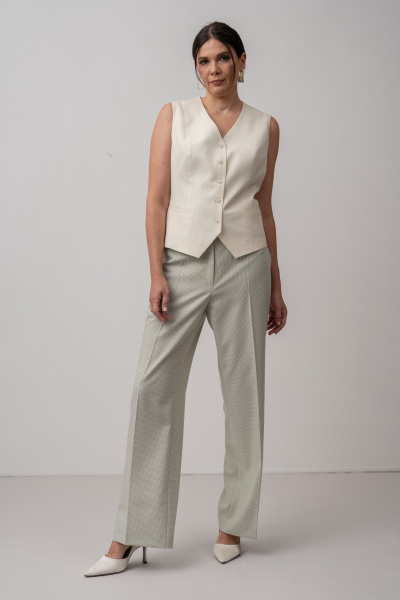 Брюки FASHION CENTRE Пш-4134 эвкалипт - фото 1