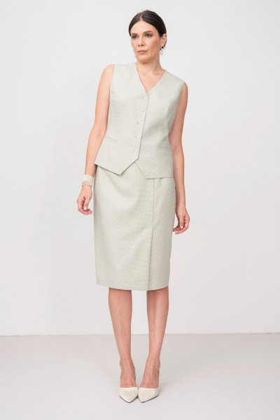 Юбка FASHION CENTRE Пш-4136 эвкалипт - фото 3