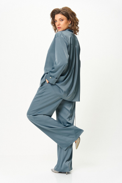 Блуза, брюки Aira Style 24245 индиго - фото 9