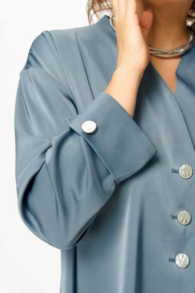 Блуза, брюки Aira Style 24245 индиго - фото 6