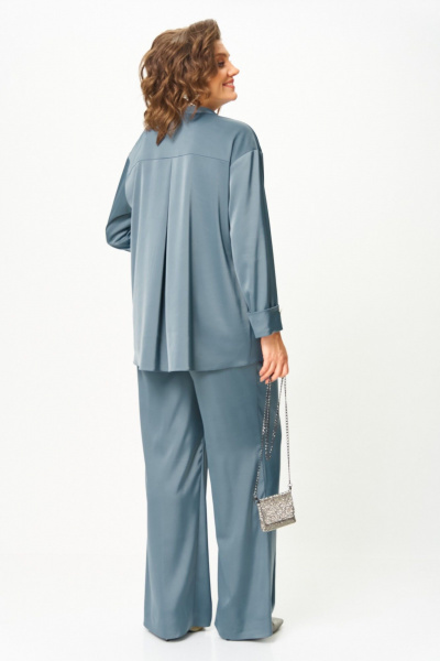 Блуза, брюки Aira Style 24245 индиго - фото 5