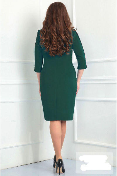 Платье Fortuna ШЖ 637 темно-зеленый - фото 2