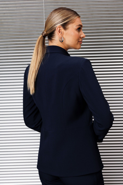 Брюки, жакет Мода Юрс 25-2926 темно-синий - фото 5