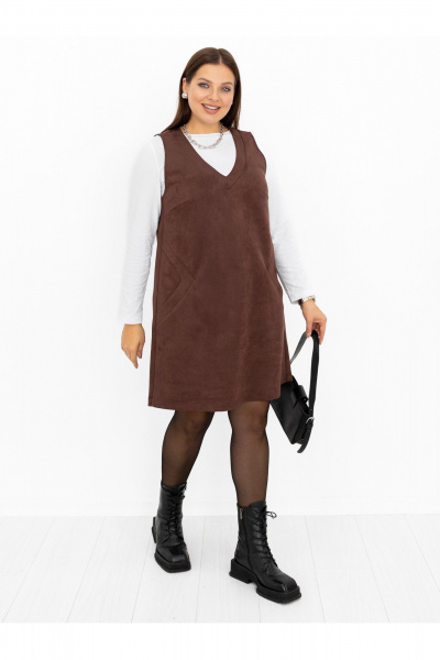 Сарафан Ollsy 01707 шоколад - фото 4