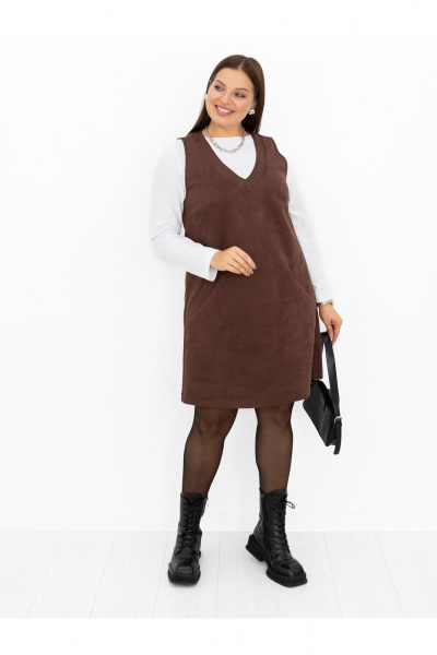 Сарафан Ollsy 01707 шоколад - фото 3