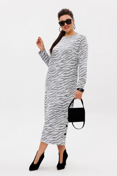 Платье Anelli 1755 серая_магия - фото 8