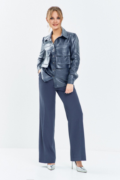 Брюки, рубашка Euromoda 653 синий - фото 5