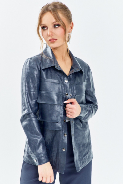 Брюки, рубашка Euromoda 653 синий - фото 2