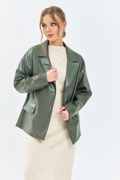 Жакет Euromoda 655 хаки - фото 2