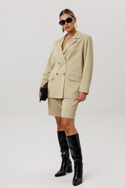 Жакет Anelli 1744 кунжутная_халва - фото 5