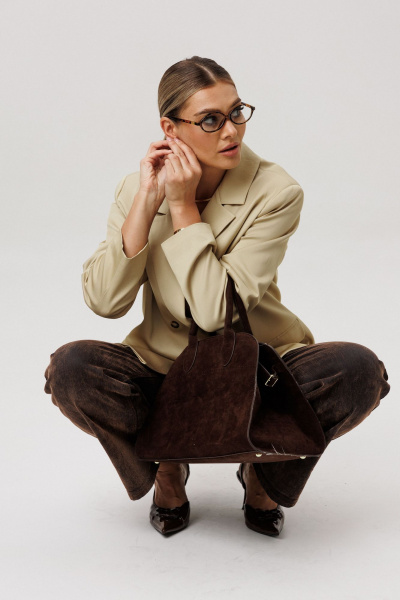 Жакет Anelli 1744 кунжутная_халва - фото 4