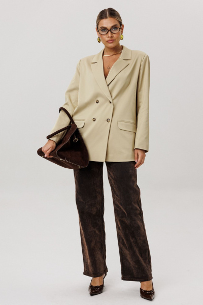 Жакет Anelli 1744 кунжутная_халва - фото 2