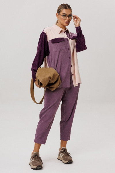 Брюки Anelli 1747 цветение_сирени - фото 10