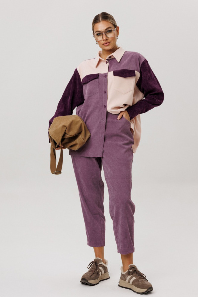 Брюки Anelli 1747 цветение_сирени - фото 3