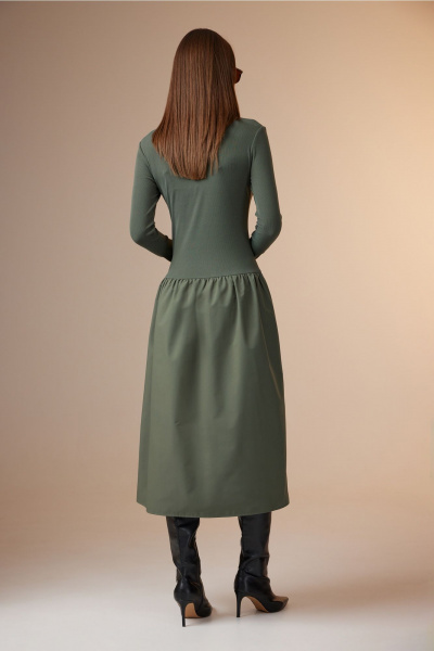 Платье N.O.W. 1621 хаки - фото 6