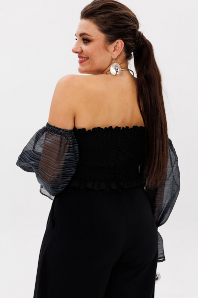 Топ Anelli 1286 черный - фото 8