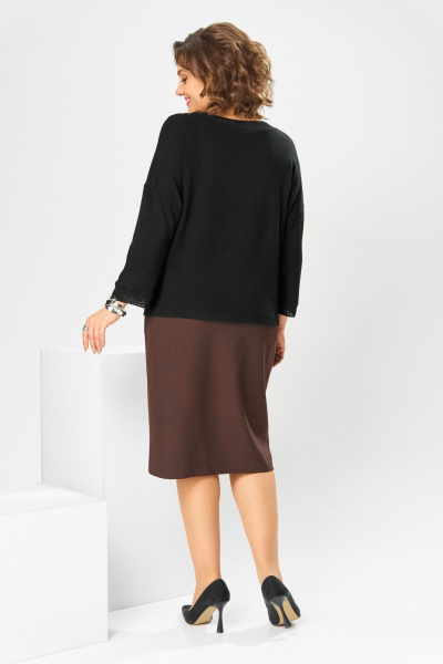 Джемпер, юбка Romanovich Style 2-2045 коричневый - фото 8