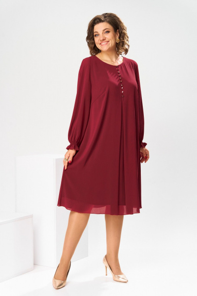 Платье Romanovich Style 1-2070 бордо - фото 4