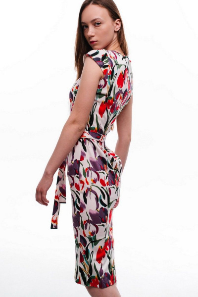 Платье Elod Л269052 тюльпаны - фото 2