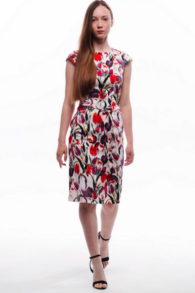 Платье Elod Л269052 тюльпаны - фото 1