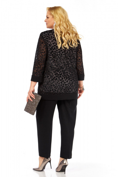 Блуза, брюки Элль-стиль 2435 черный - фото 12