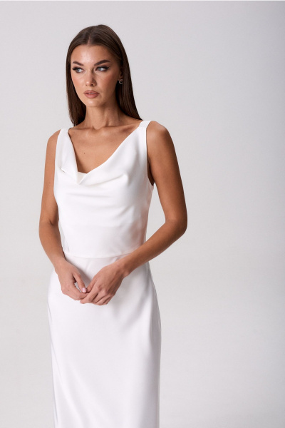 Платье Lady Line 0325 молочный - фото 7