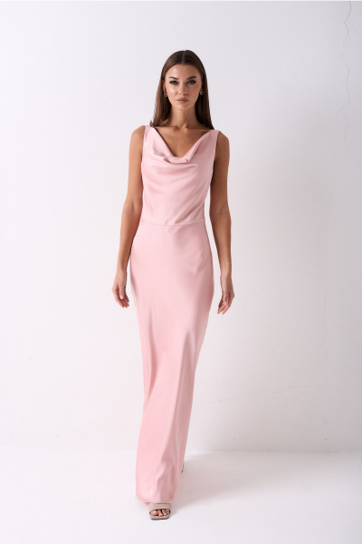 Платье Lady Line 0325 пыльный_розовый - фото 8