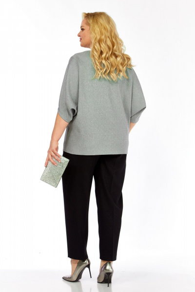Блуза Элль-стиль 2436а серый - фото 10