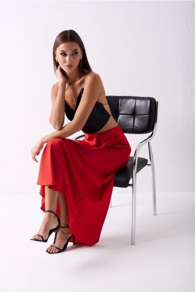 Топ Lady Line 0525 черный - фото 5