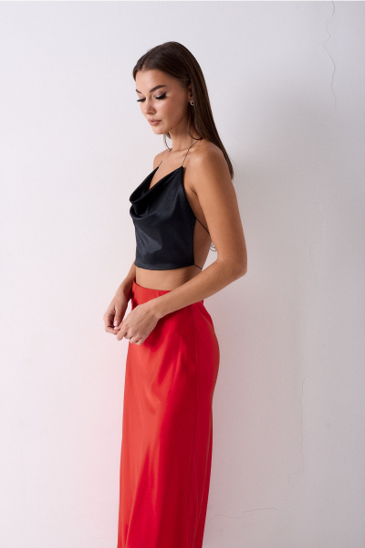 Топ Lady Line 0525 черный - фото 4