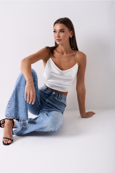 Топ Lady Line 0525 молочный - фото 3