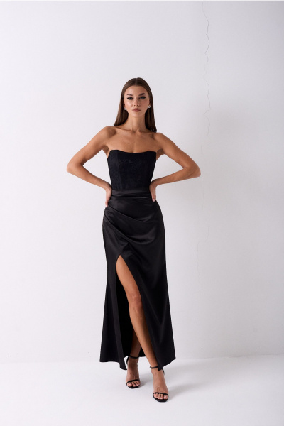 Корсет, юбка Lady Line 0625 черный - фото 7