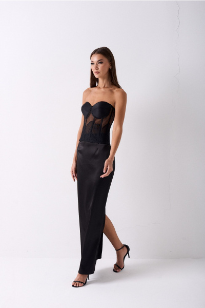 Корсет, юбка Lady Line 0725 черный - фото 3