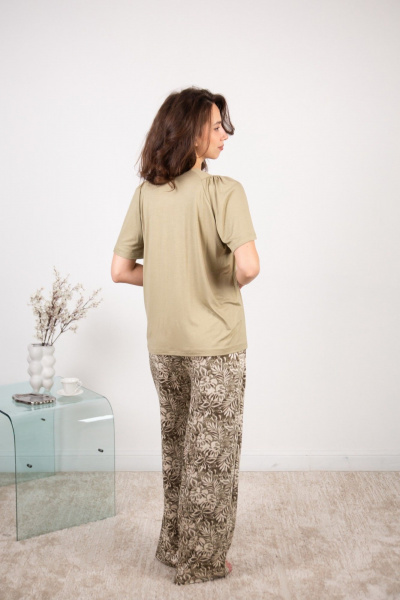 Брюки, майка Купалинка 38702G.158-164 к.хаки,набивка - фото 2