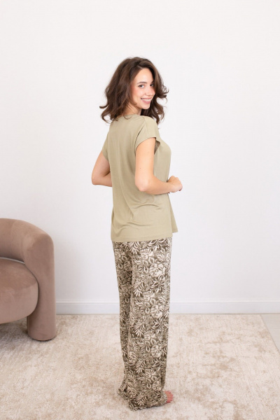 Брюки, майка Купалинка 698103.158-164 к.хаки,набивка - фото 3