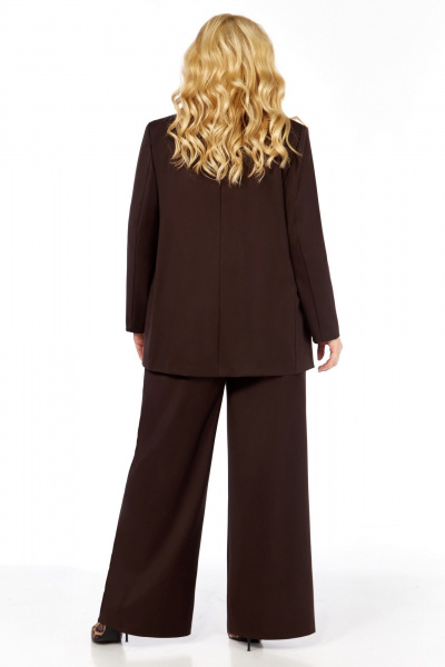 Блуза, брюки, жакет БагираАнТа 1084 шоколад - фото 7