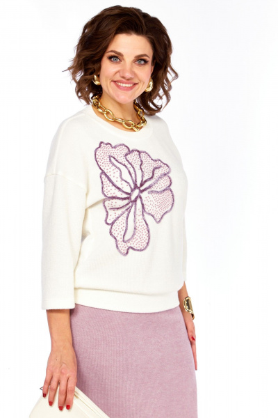 Джемпер, юбка Grace for you 273 розовый - фото 7